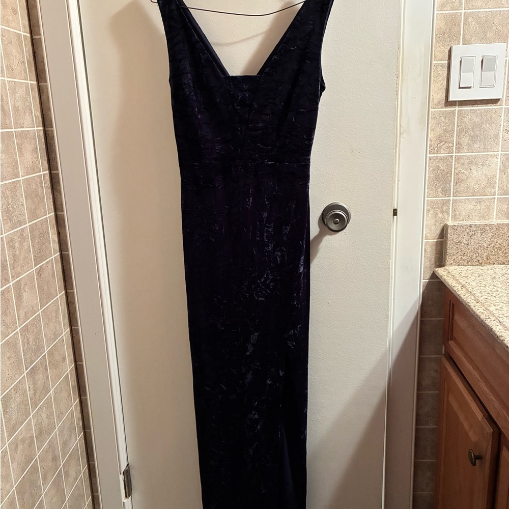 Le Chateau Size 4 Navy Maxi Dress